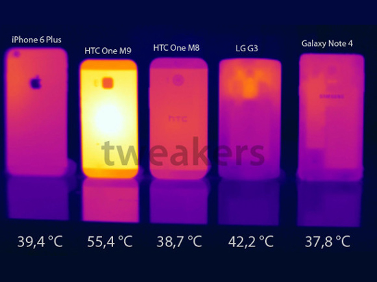 買來煎雞蛋！HTC M9機身發(fā)熱高達(dá)55.4度
