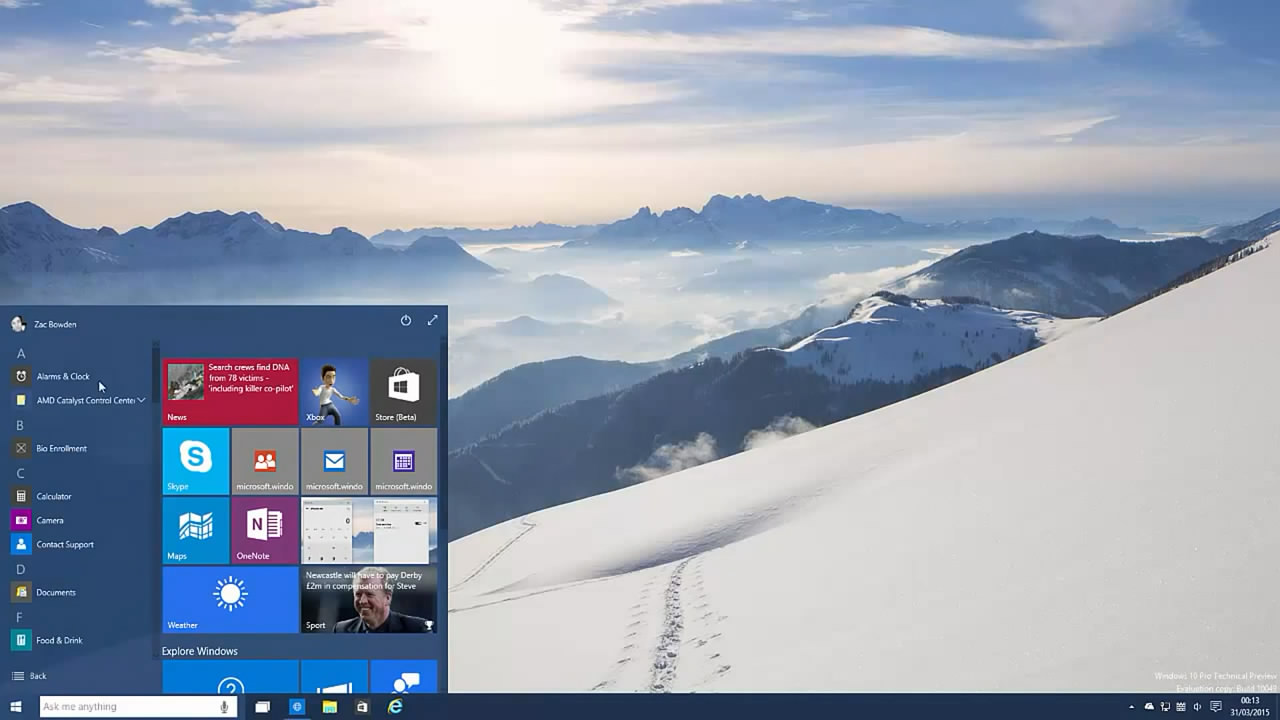 Windows 10新預(yù)覽版上手，終于玩上斯巴達瀏覽器了