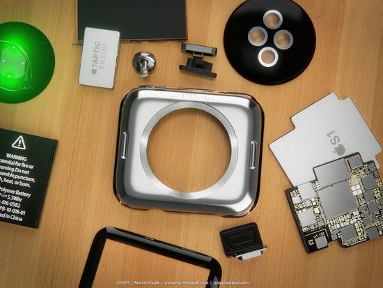 小身材大拳頭！Apple Watch拆解渲染圖賞