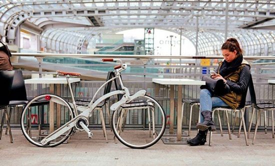 Sada Bike折疊自行車(chē) 竟如雨傘般大小！