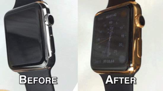 化學(xué)家教你如何把Apple Watch鍍成24K金表！