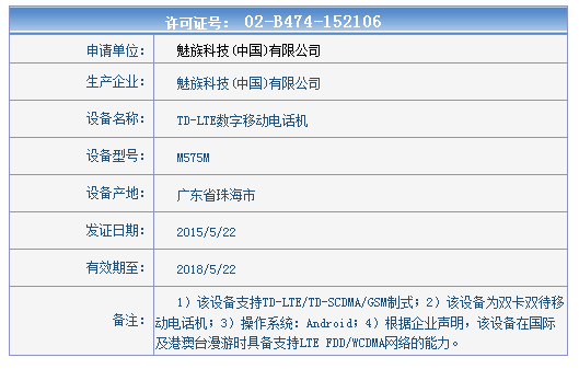 這就是MX5？魅族神秘新機現(xiàn)身工信部