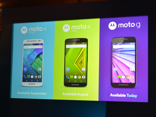 三機齊發(fā)，Moto G/X Style/X Play正式發(fā)布