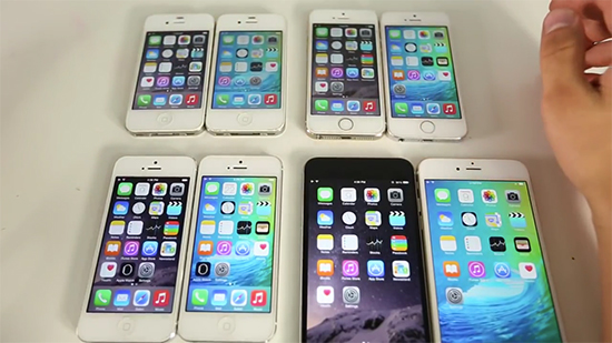 視頻：iOS 9比iOS 8快？iPhone 4s/5/5s/6速度對比