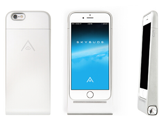Skybuds運(yùn)動(dòng)耳機(jī)，結(jié)合iPhone手機(jī)殼充電