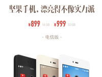 堅果手機電信版上市 眾籌成功后60天內發(fā)貨
