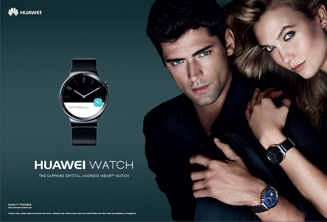 超模國際范！華為HUAWEI WATCH廣告大片曝光