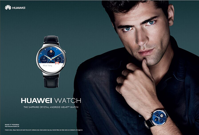 超模國際范！華為HUAWEI WATCH廣告大片曝光
