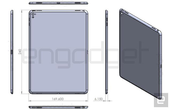 蘋果iPad Air 3設(shè)計圖曝光：機(jī)身厚了0.05mm