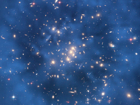 宇宙中的超級星系團：質(zhì)量相當于500萬億個太陽