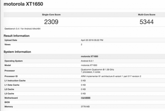 情懷歸來！全新Moto X將采用驍龍820+4GB RAM