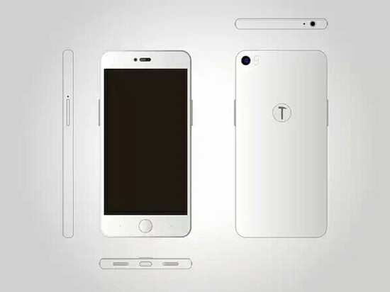 錘子T3概念圖曝光 老羅這次又向iPhone致敬？