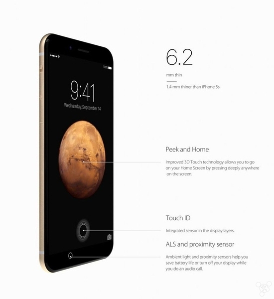 iPhone 7概念圖曝光：將標(biāo)配無線藍(lán)牙耳機？