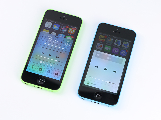 老機(jī)器的福音 iPhone 5c iOS 10對比iOS 7