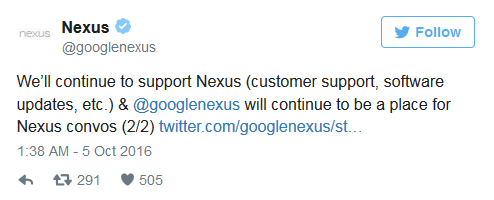 再見Nexus！谷歌將繼續(xù)支持軟件更新
