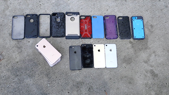 誰(shuí)最靠譜？iPhone 7保護(hù)套15米跌落測(cè)試