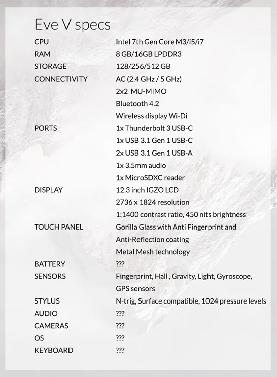 買(mǎi)不起Surface Pro 4？眾包Eve V也許適合你