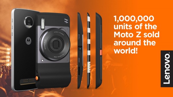 市場(chǎng)反應(yīng)良好 聯(lián)想稱Moto Z全球銷量突破100萬(wàn) 