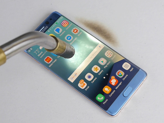 三星Note 7還有戲？屏幕燒毀了但電池還沒爆