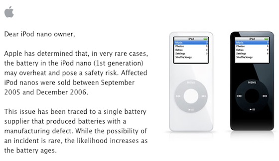 蘋果已經(jīng)終止iPod nano更換計(jì)劃