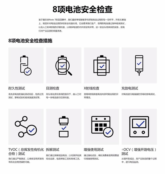 為避免Note7情況在S8中發(fā)生 三星專門推出8項電池檢查措施
