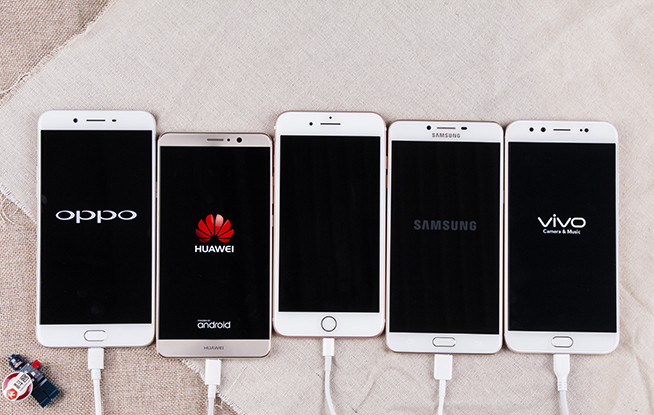 全球TOP5手機快充速度對比：想不到最慢竟是它！