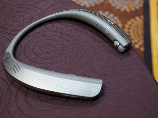 用脖子聽歌！LG Tone Studio無線耳機(jī)即將上市 