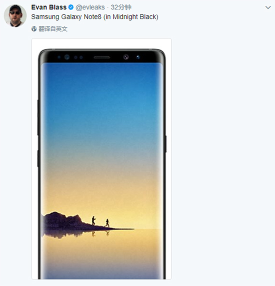 從未失手過！爆料大神提前“發(fā)布”三星Galaxy Note8