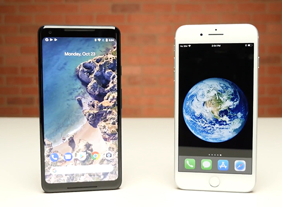iPhone 8 Plus對比Pixel 2 XL：親兒子速度沒有很快啊
