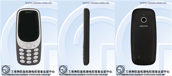 竟然搭載YunOS？諾基亞3310 4G版現(xiàn)身工信部