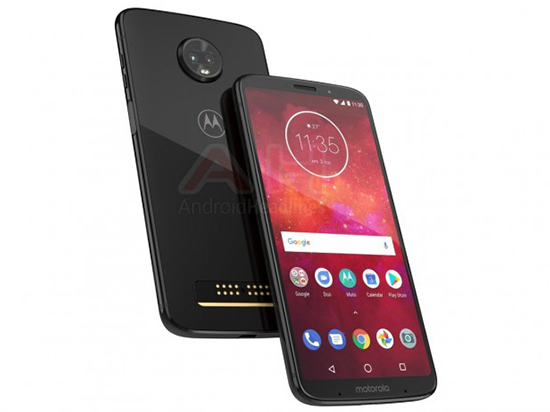 摩托首款全面屏模塊手機(jī)？Moto Z3 Play官方渲染圖曝光