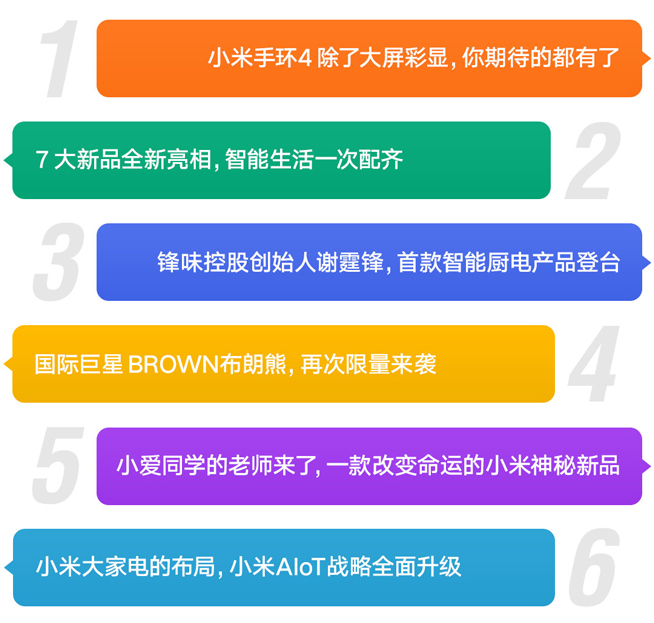 小米7大新品同步登場(chǎng)：小米手環(huán)4領(lǐng)銜 神秘新品號(hào)稱(chēng)“改變命運(yùn)”