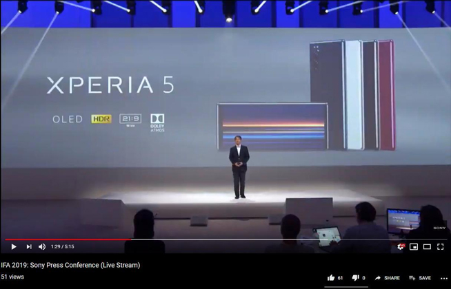 提前直播大擺烏龍？索尼新旗艦Xperia 5意外曝光