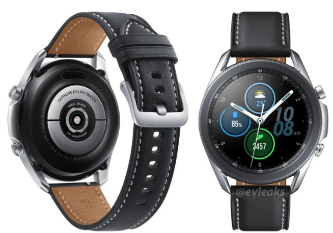 三星Galaxy Watch 3曝光：延續(xù)旋轉(zhuǎn)表盤 鈦合金版顏值能打