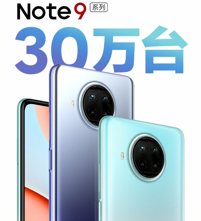 Redmi Note 9系列三劍客齊發(fā)力 首發(fā)銷量輕松突破30萬臺(tái)！