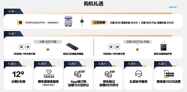 心系天下首次雙星閃耀，三星W23/W23 Flip發(fā)布
