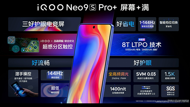 iQOO Neo9S Pro+綜合配置詳解，屏幕素質(zhì)拉胯？
